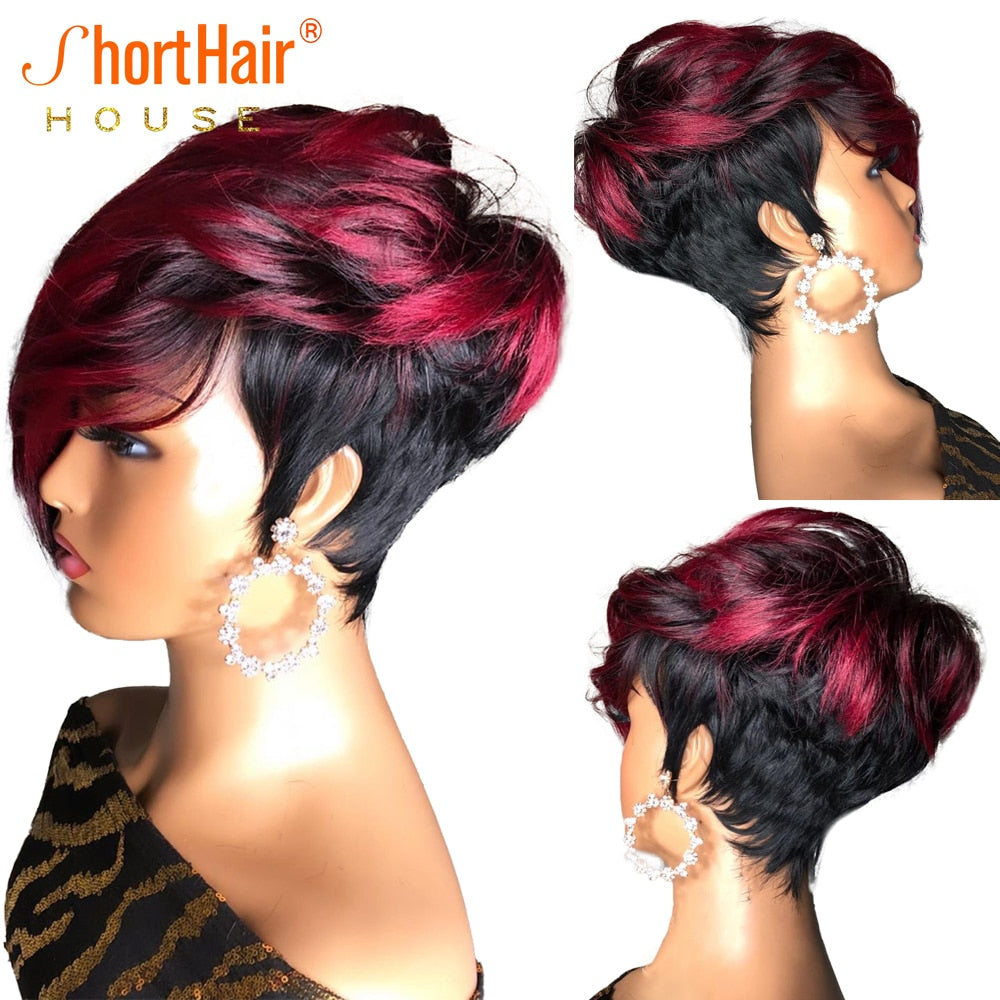 Gorgeous Side Part Short Cut 13X4 Frontal Lace Wig | Human hair wigs, Lace  wigs, Short hair wigs
